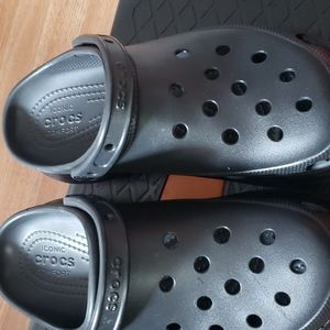 Crocs Bae platform black EUC